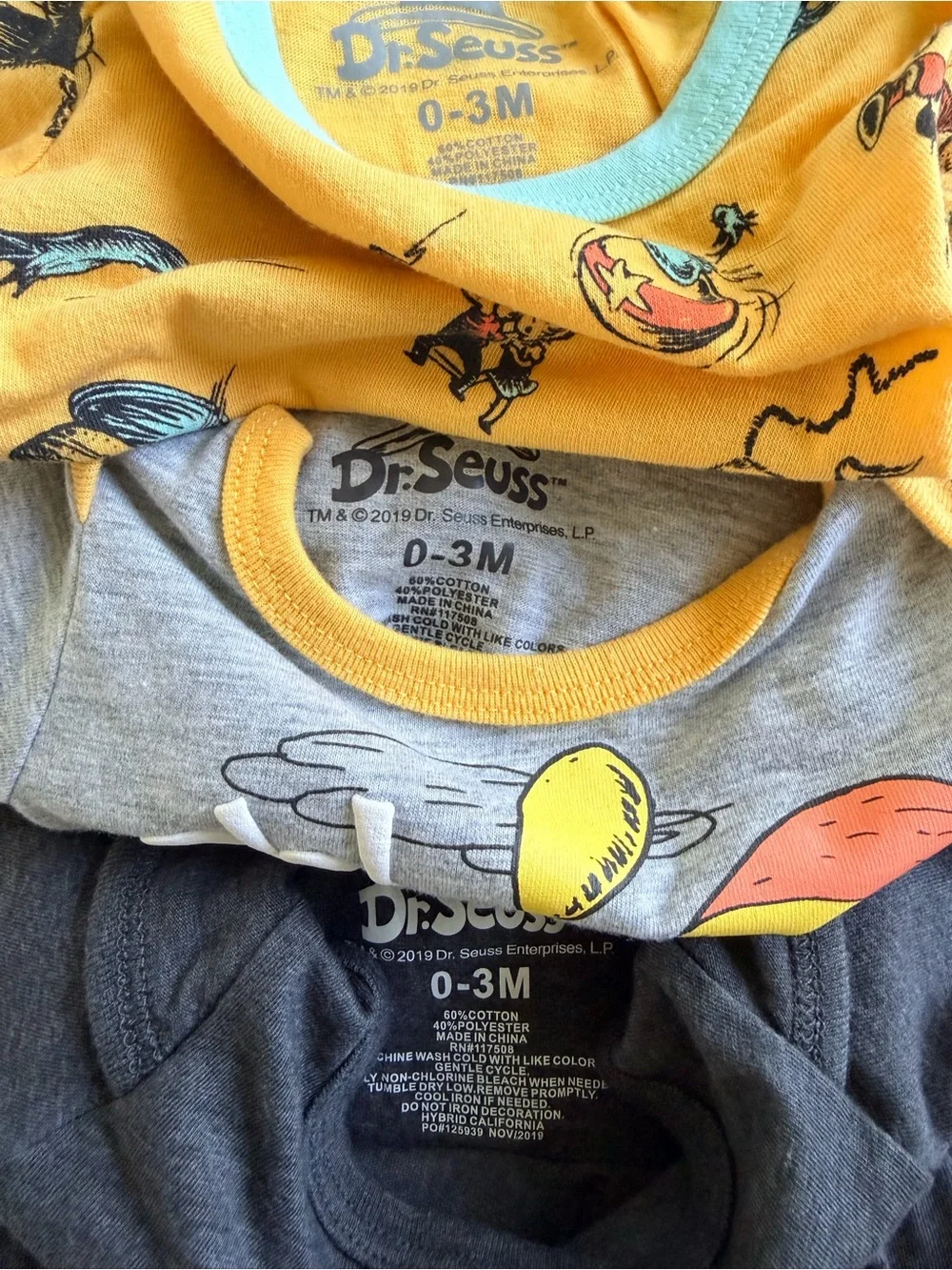 CAT & JACK | DR SEUSS | Baby Bundle | Onesies Romper Set | 7 Piece Lot